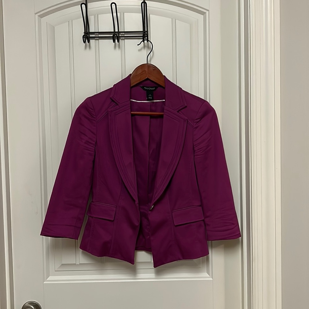 Magenta White House Black Market Jacket